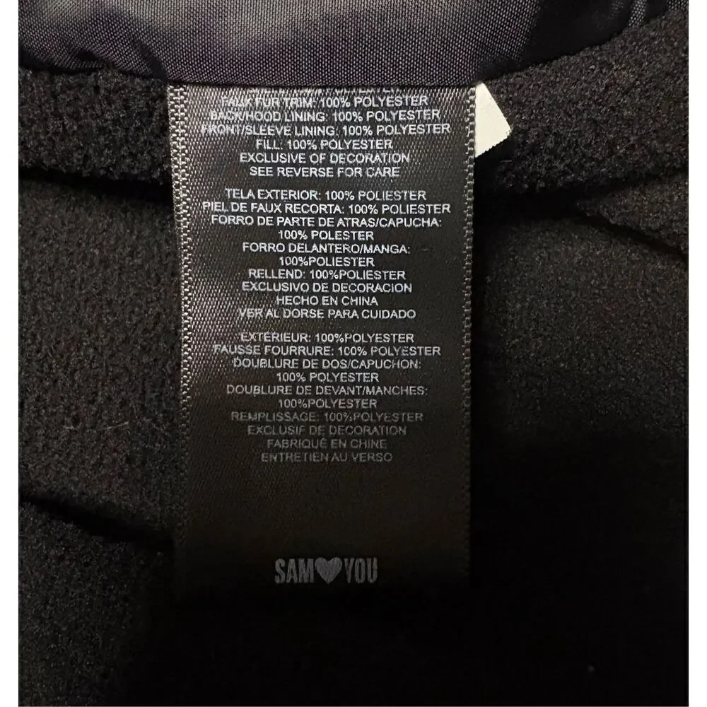 Sam Edelman Faux Sherpa Colorblock Puffer Jacket